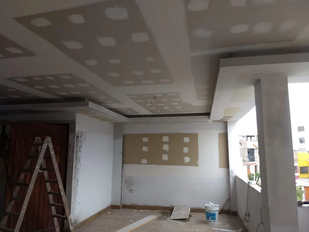 Remodelación de interior de vivienda con drywall